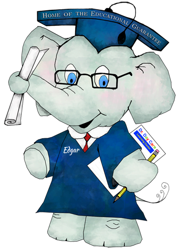 Virtual Preschool Graduations 1 Edgar (NurturEd mascot)