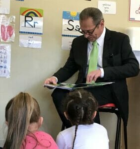 Senate President Ruggerio reads to DDC North Providence children 1 Senate President Ruggerio reads to DDC North Providence children