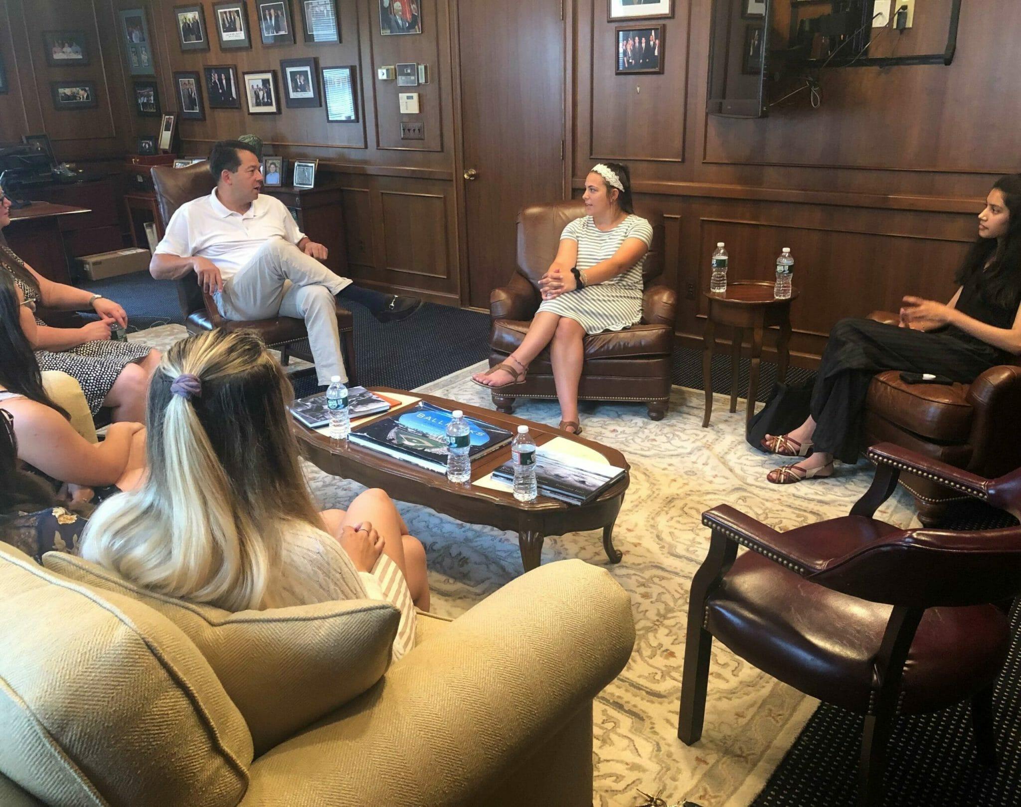 PrepareRI Interns Meet Lobbyist