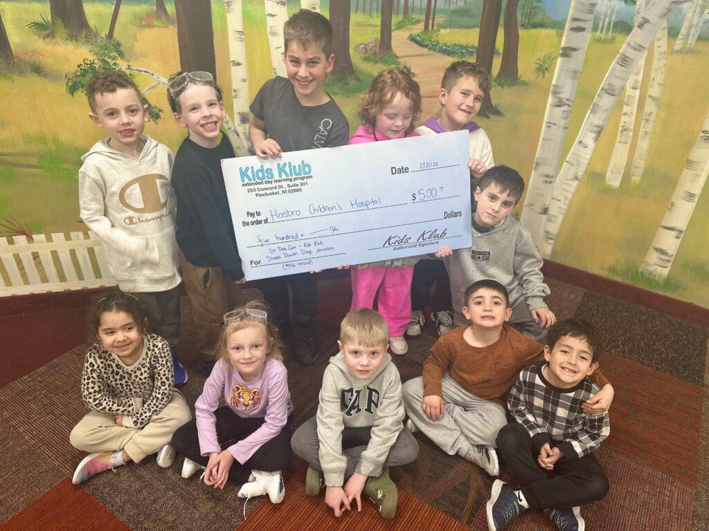 $500 Donation to Hasbro from Dress Down Days 1 $500 Donation to Hasbro from Dress Down Days