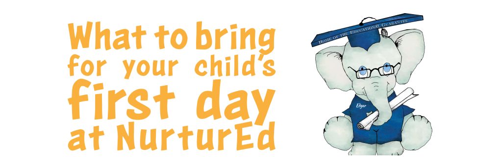 What to bring for your child's first day