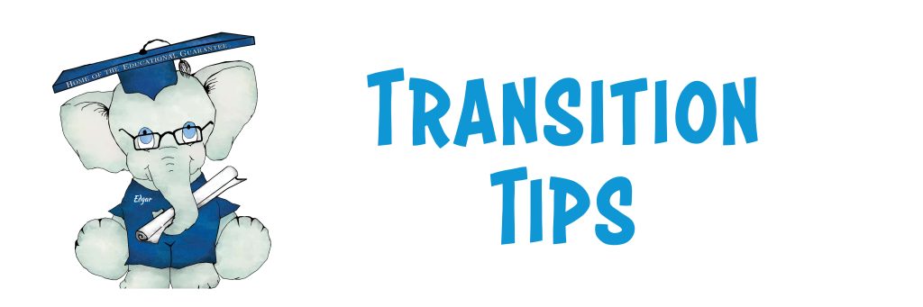 Transition Tips - starting a new child care program 1 Transition Tips - starting a new child care program