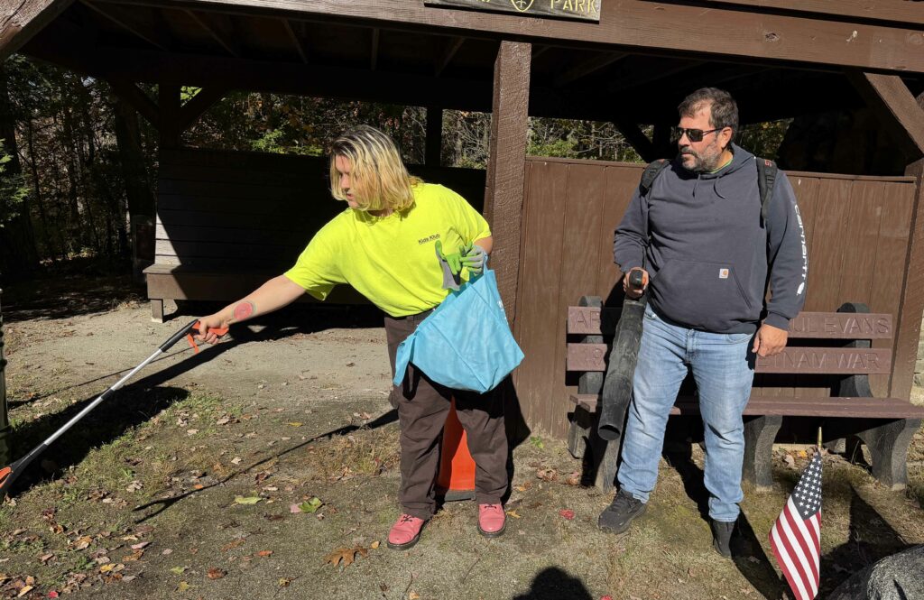 Evans Park fall clean up 2 Evans Park fall clean up