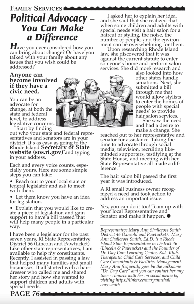 Political Advocacy – You Can Make a Difference