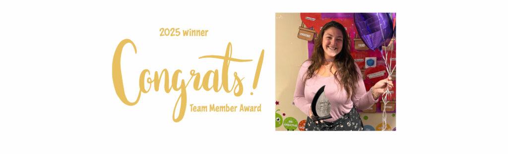 2025 Employee of the Year award recipient